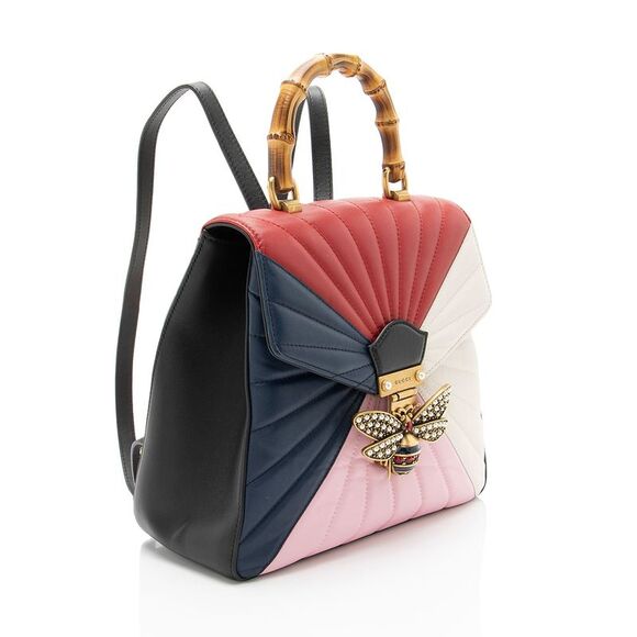 Gucci Leather Bamboo Queen Margaret Mini Top Handle Backpack - Picture 2 of 10
